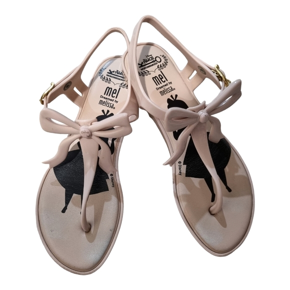 MELISSA "Alice in Wonderland" Pale Pink Sandals, Size 35 - Picture 3 of 12